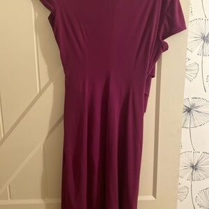 Elegant Burgundy Dress